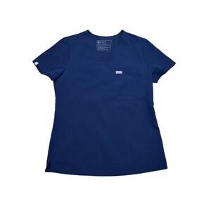 Figs Catarina One-Pocket Scrub Top NAVY BLUE Extra Small